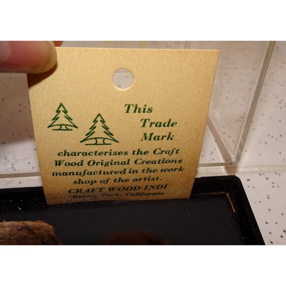 Vintage Craft Wood Original Creations Desert Scene Diorama horse cactus wood - Picture 12 of 16